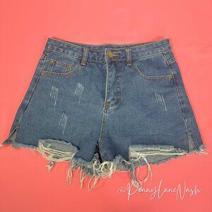 NWT Falmer Heritage Distressed High Rise Cut Off Jean Shorts